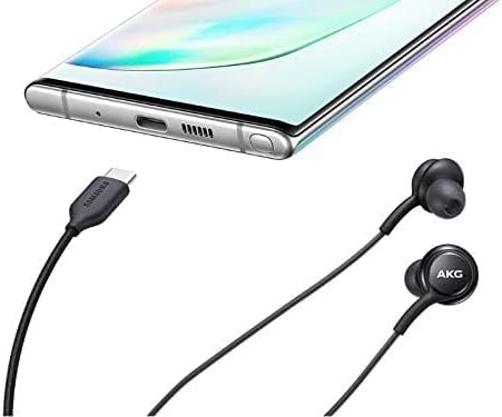 SAMSUNG Earphones USB Type-C EO-IC100, Sound by AKG, In-ear Headset Black, Wired