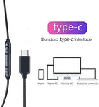 SAMSUNG Earphones USB Type-C EO-IC100, Sound by AKG, In-ear Headset Black, Wired
