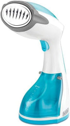 BLACK+DECKER Handheld Fabric Steamer with Steam Jet Button and Lint Remover 1200W 260ml White/Blue HST1200-B