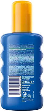 NIVEA SUN Protect & Moisture Sun Spray SPF 50+ (200ml) Moisturising Suncream Spray with SPF 50+ Advanced Sunscreen Providing Immediate Effective UVA + UVB Protection