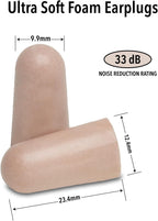 Mack's Ultra Soft Foam Earplugs, 50 Pair - 33dB Highest NRR, Comfortable Ear Plugs for Sleeping, Snoring, Travel, Concerts, Studying, Loud Noise, Work
