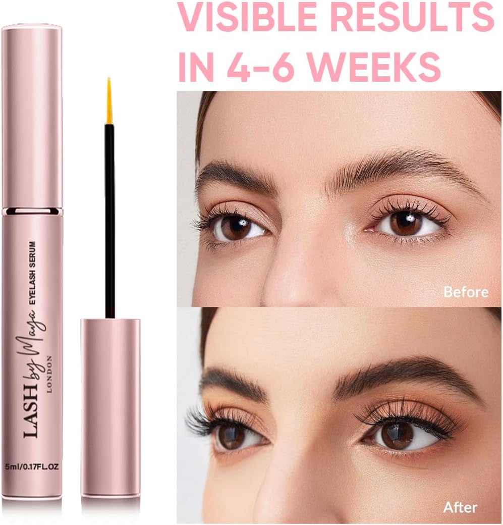 Lash by Maya Serum,Official Authentic LASH by Maya LONDON,Eyelash Growth Serum,Lash Enhancing,Cruelty Free, Made in the USA-5ml