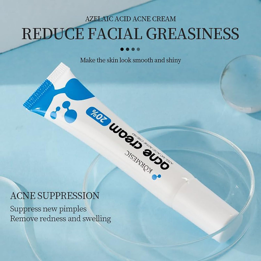 FUIN 20% Azelaic Acid Acne Cream Azelaic Acid Acne Cream For Face Premium,Beauty,Prevents Breakouts, Ease Pimple Clarify Skin Soothe Irritation