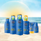 NIVEA SUN Protect & Moisture Sun Spray SPF 50+ (200ml) Moisturising Suncream Spray with SPF 50+ Advanced Sunscreen Providing Immediate Effective UVA + UVB Protection