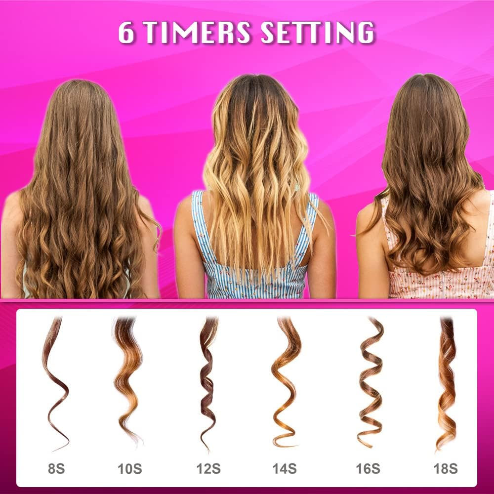 Wireless Automatic Curling Iron with Rechargeable Battery