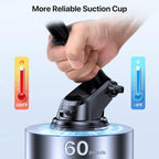 Miracase 【2023 New Generation】Car Phone Holder, Long Arm Phone Holder Car for Dashboard Windshield Air Vent【Heat-Resistant Strong Suction Cup】Car Mobile Holder Compatible with All Smartphones