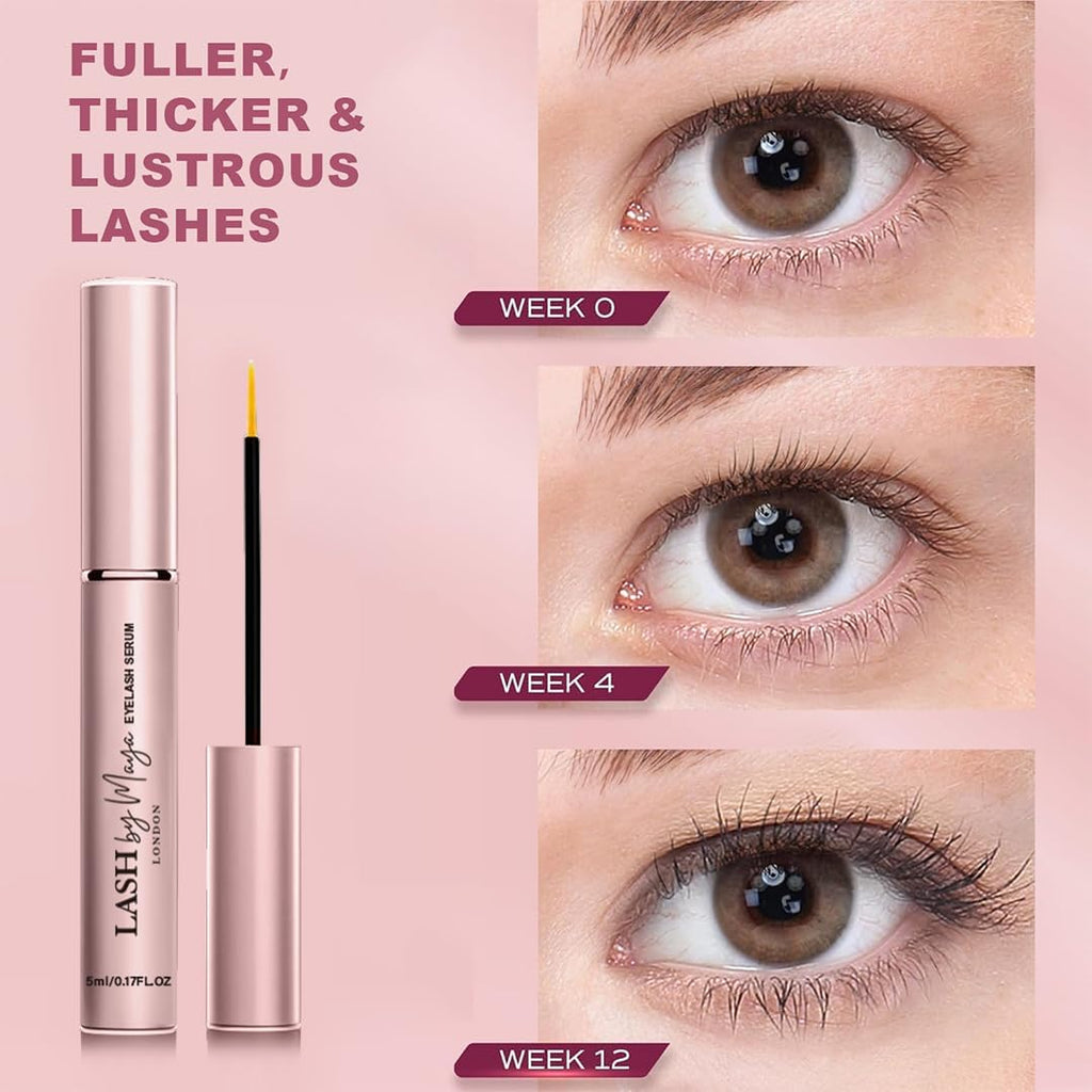 Lash by Maya Serum,Official Authentic LASH by Maya LONDON,Eyelash Growth Serum,Lash Enhancing,Cruelty Free, Made in the USA-5ml