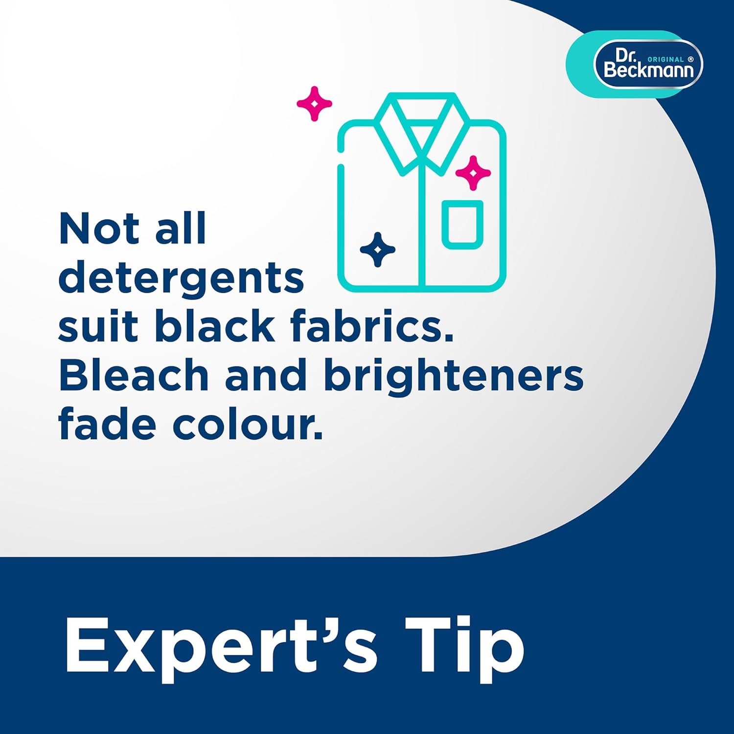 Dr.beckmann Dr. Beckmann 3 in 1 Black&Fibre refresh Sheets, Restores and protects faded black garments, Smoothens rough fibres, Easy to use, DIY, Laundry Cleaning Essentials, 10 Sheet