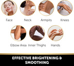 VALITIC 2 Pack Kojic Acid Vitamin C & Retinol Soap Bars for Dark Spot Bundle with 2 Black Exfoliating Gloves for Body Scrubs
