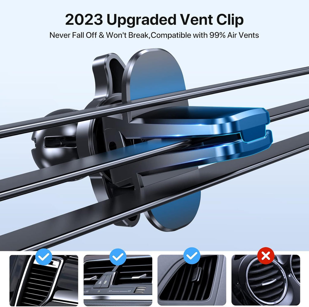 Miracase 【2023 New Generation】Car Phone Holder, Long Arm Phone Holder Car for Dashboard Windshield Air Vent【Heat-Resistant Strong Suction Cup】Car Mobile Holder Compatible with All Smartphones
