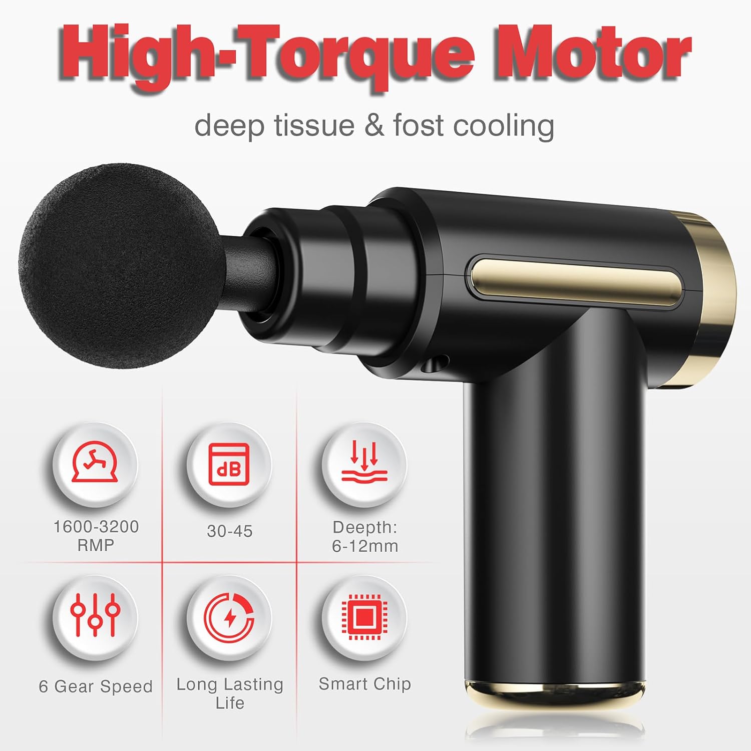 cotsoco Mini Massage Gun, Pocket-Size Deep Tissue Percussion Muscle Massage Gun, USB-C Fast Charge, Handheld Back Neck Massager for Pain Relief, Best Gifts for Dad Mom