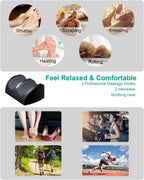 LINGTENG Shiatsu Foot Massager with Heat, FSA Eligible HSA Foot Massager for Foot Massage and Calf Massage, Foot and Calf Massager with Roller, Gifts for Mom & Dad, Valentines Day Gifts