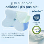 Derila Ergo Neck Pillow, Memory Foam Support Ergonomic Pillow For Sides, Back And Stomach Sleepers
