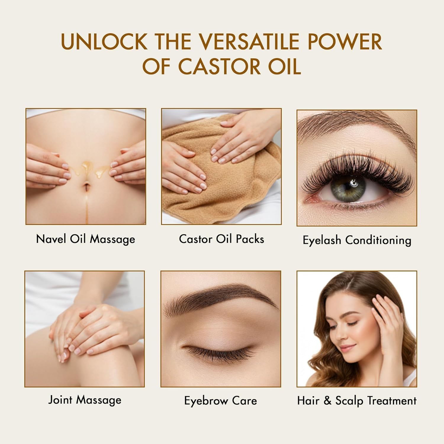 Majestic Pure USDA Organic Castor Oil | Hexane Free & 100% Pure | Cold Pressed | Stimulate Growth for Hair, Eyelashes, Eyebrows, Nails | Moisturizing & Nourishing | Body, Hair & Carrier Oil | 8 Fl Oz