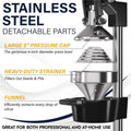 Cast Iron Citrus Juicer, Commercial Grade Manual Hand Press, Heavy-Duty Countertop Squeezer for Fresh Fruit Juice