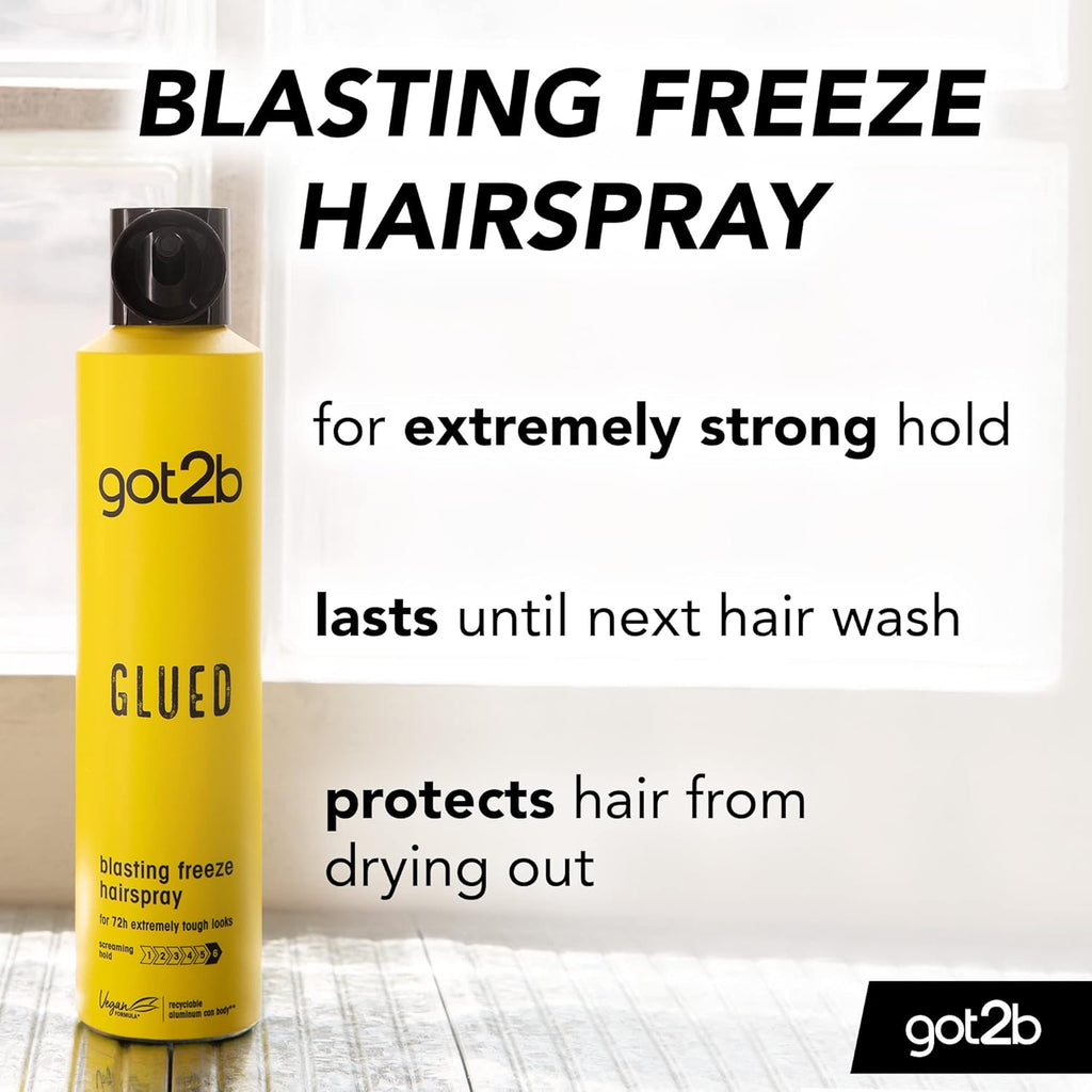 Got2B Schwarzkopf Blasting Freeze Spray Glued Hold 6 300Ml