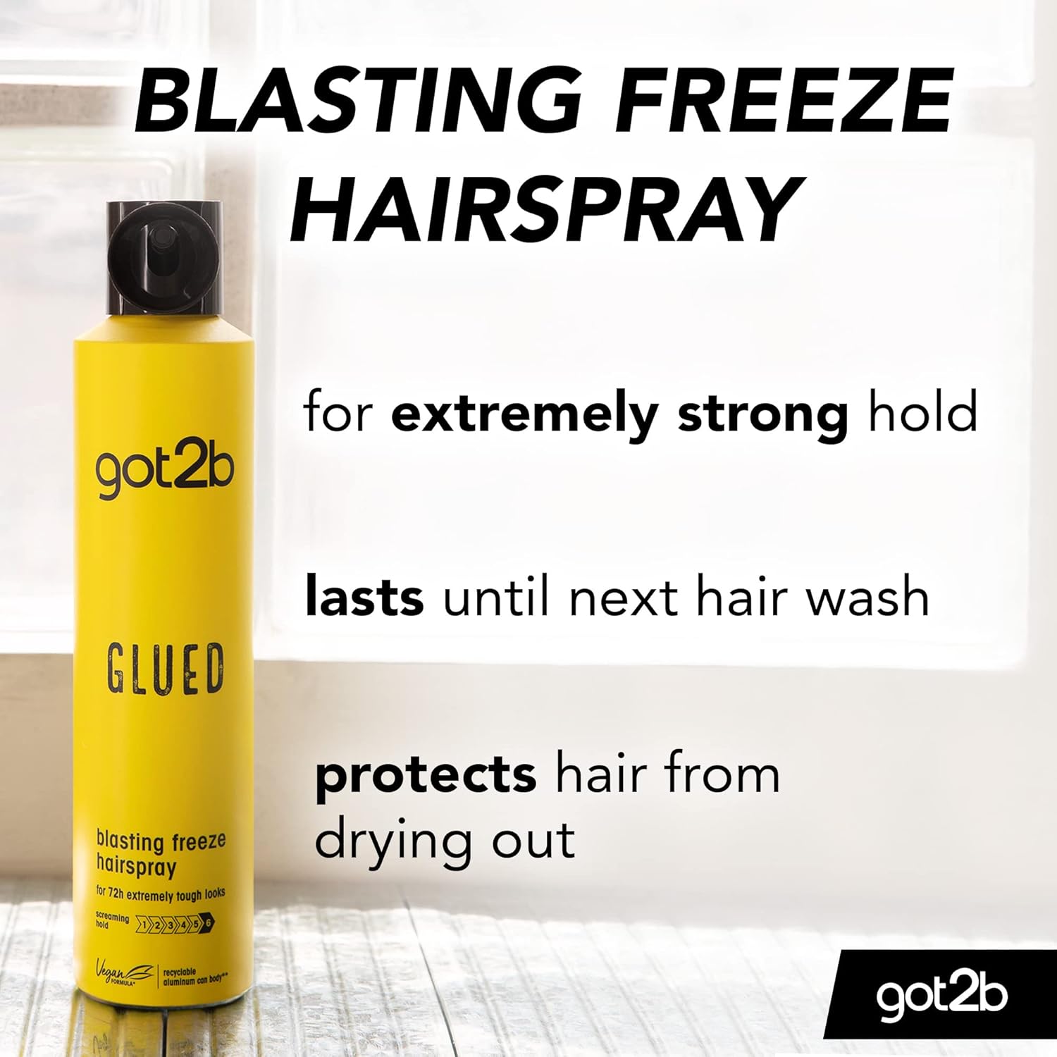 Got2B Schwarzkopf Blasting Freeze Spray Glued Hold 6 300Ml