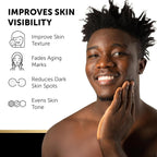 VALITIC 2 Pack Kojic Acid Vitamin C & Retinol Soap Bars for Dark Spot Bundle with 2 Black Exfoliating Gloves for Body Scrubs