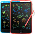 KIDWILL 2 Pack LCD Writing Tablet for Kids - Colorful Screen Drawing Board 8.5inch Doodle Scribbler Pad Learning Educational Toy - Gift for 2-6 Years Old Boy Girl (Blue/Pink)
