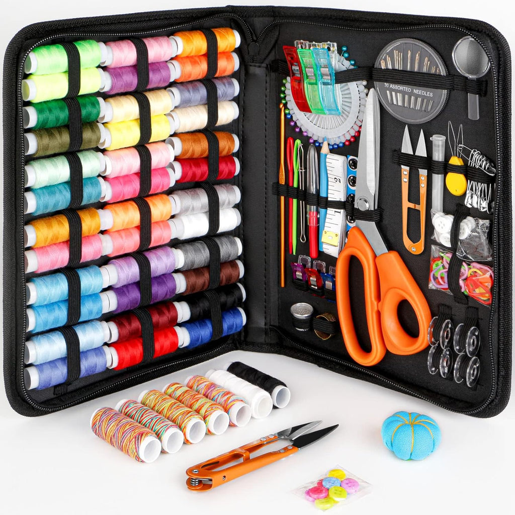 Maxfanay Sewing Kit, Big Sewing Kits for Adults, Kids, Traveler Family Repair, Sewing Supplies with More Color Thread etc