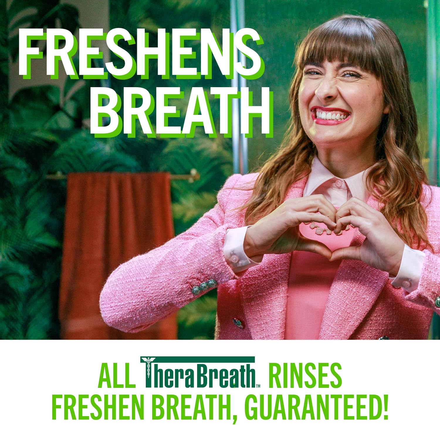 TheBreatheCo Fresh Breath Dentist Formulated Oral Rinse, Mild Mint, 16 Ounce (Pack of 2)